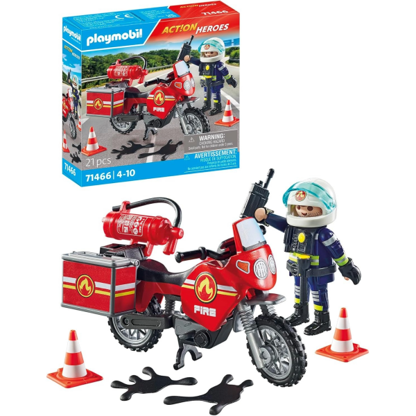 Playmobil Moto de Bomberos Playmobil Action 71466