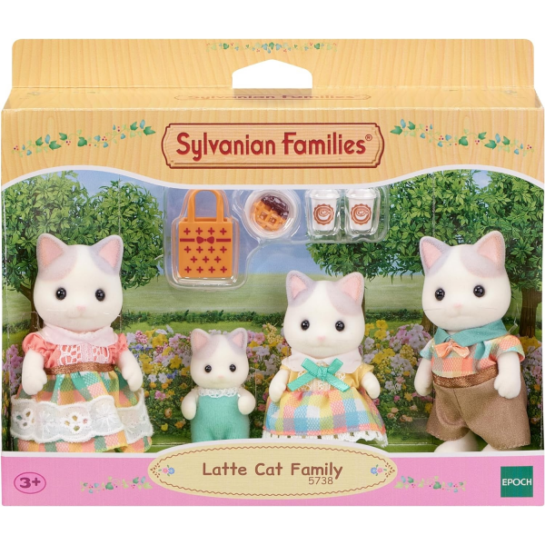 Sylvanian Families Familia Gatos de Leche Sylvanian 5738 Epoch