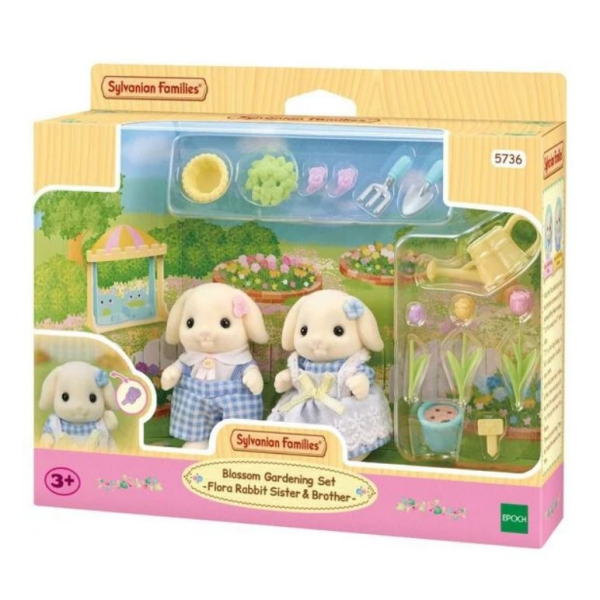 Sylvanian Set Hermanos Conejo Flora - 5736 Sylvanian Families