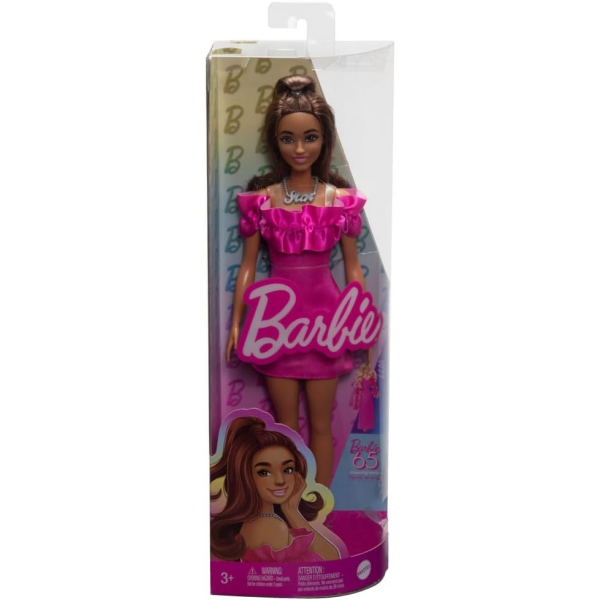 Barbie Fashionista 217 Vestido Rosa Mattel HRH15