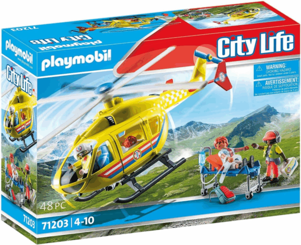 Playmobil Helicopetero de Rescate Playmobil City Life 71203