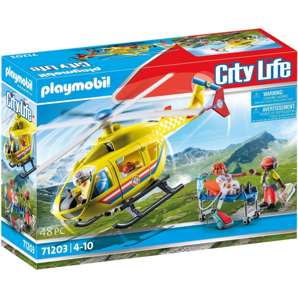 Playmobil Helicopetero de Rescate Playmobil City Life 71203