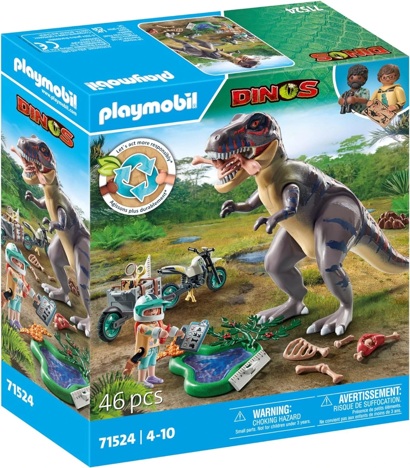 14315-1.png Playmobil T-Rex y Rastreador Playmobil Dinos 71524