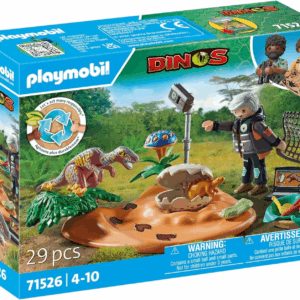 Playmobil Nido de Estegosaurio con ladron de huevo Playmobil Dinos 71526