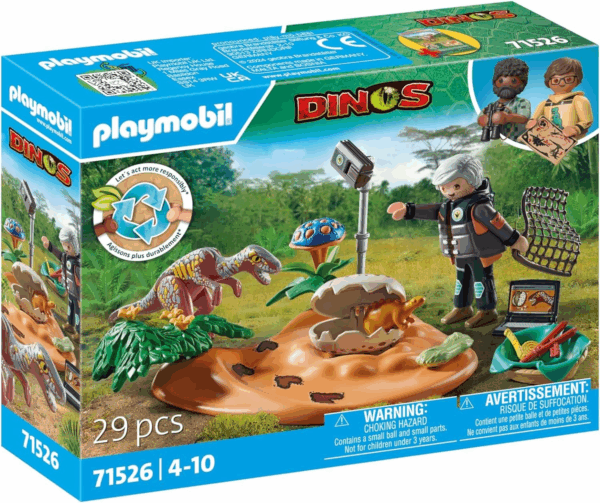 Playmobil Nido de Estegosaurio con ladron de huevo Playmobil Dinos 71526