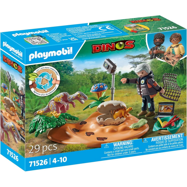 Playmobil Nido de Estegosaurio con ladron de huevo Playmobil Dinos 71526