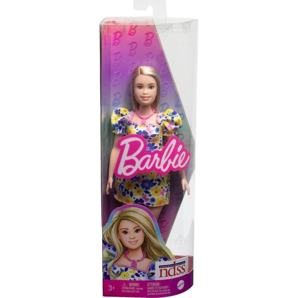 Barbie Fashionista 208 Sindrome Down Vetido Flores Mattel HJT05
