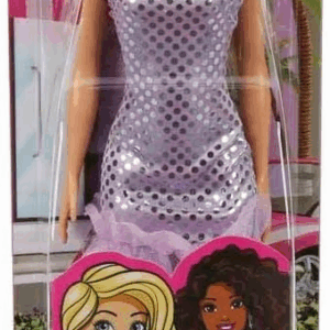 Barbie Vestido Mini Lila y Plateado Mattel HJR93