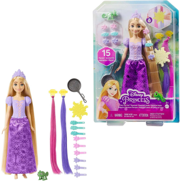 Rapunzel Cabello Cuento de Hadas Mattel HLW18