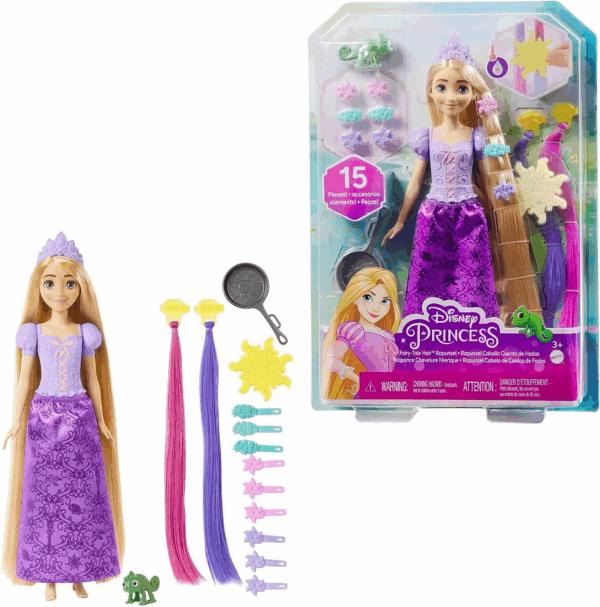 Rapunzel Cabello Cuento de Hadas Mattel HLW18