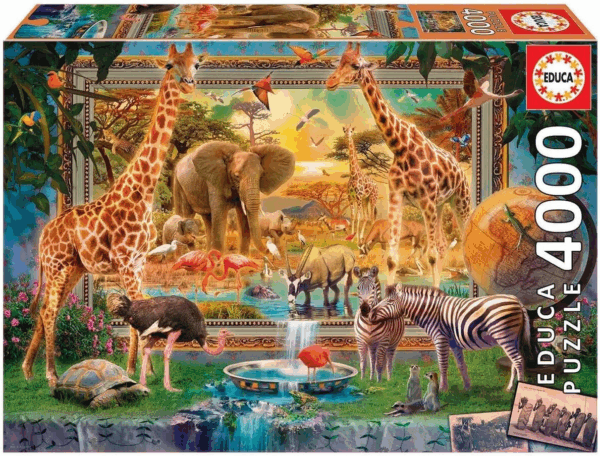 Puzzle 4000 Volviendo de la Sabana Educa 19285