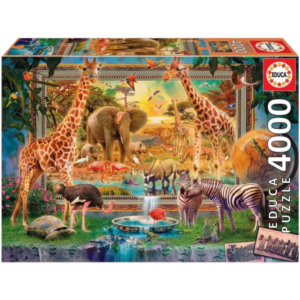 Puzzle 4000 Volviendo de la Sabana Educa 19285
