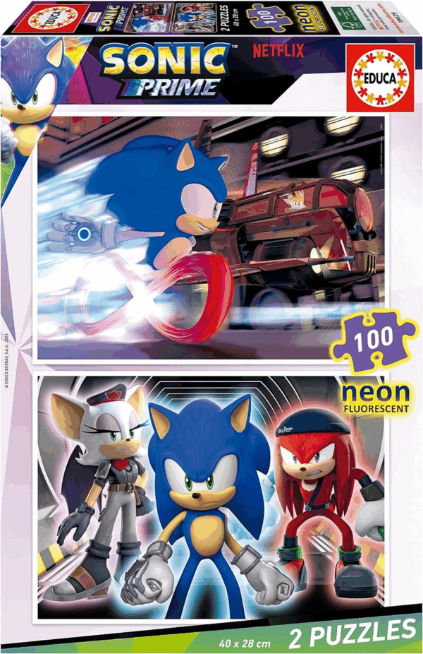 Puzzle Neon 2x100 Sonic Educa 19629