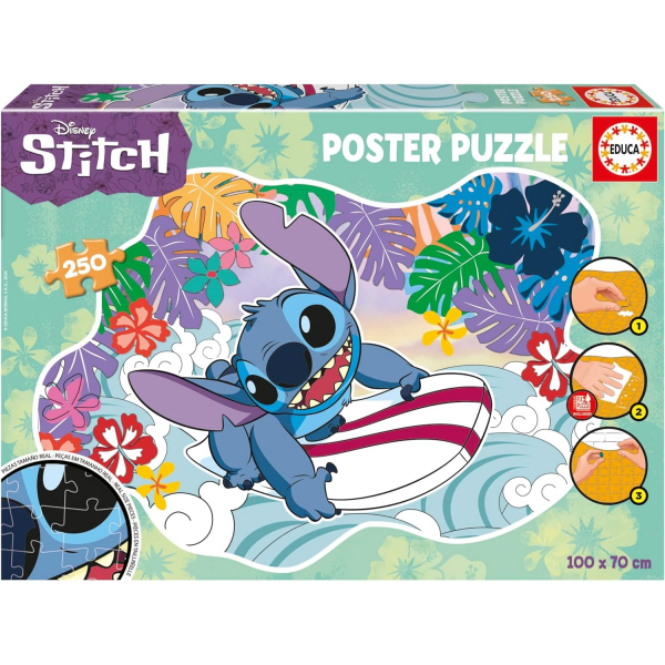Puzzle Poster 250 piezas Stitch Educa 19963