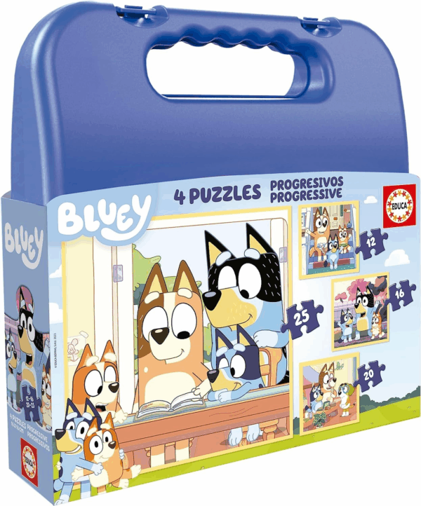 Maleta Puzzles Progresivos Bluey Educa 19830