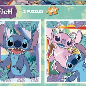 Puzzle 2x500 Stitch Educa 19732