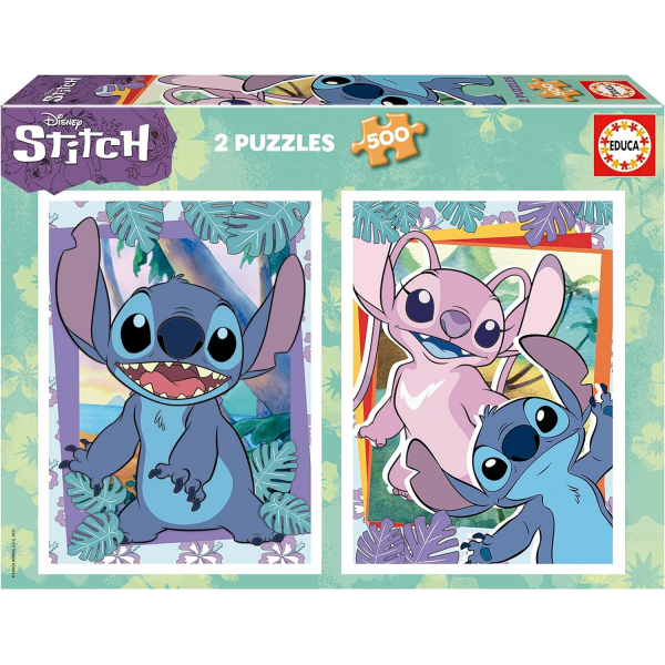 Puzzle 2x500 Stitch Educa 19732