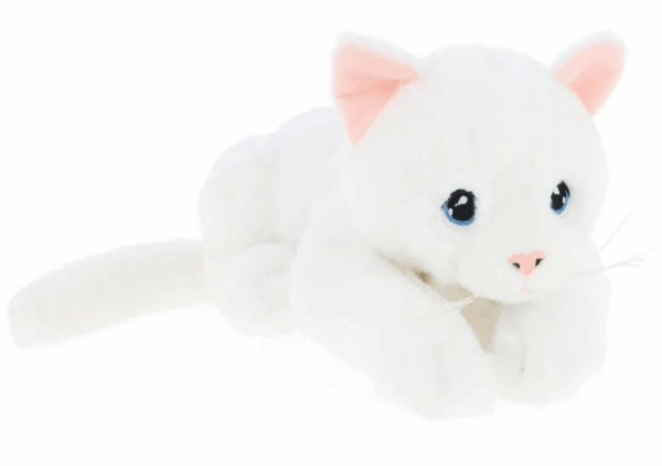 Keel Toys gatito de peluche 22 cms blanco Keeleco