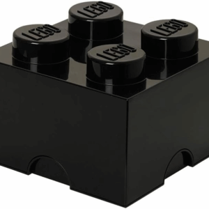 Caja de Almacenaje Lego Brick 4 Color Negro