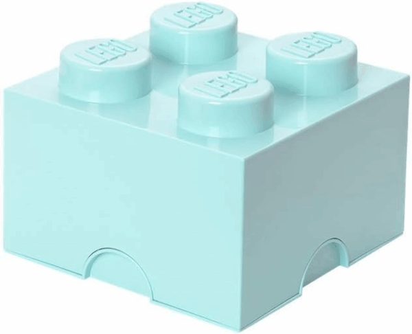 Caja de Almacenaje Lego Brick 4 Azul Claro