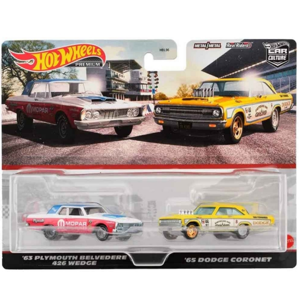 Hot Wheels 63 Plymouth Belvedere & '65 Dodge Coronet Mattel HKF56