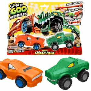 Goo Jit Zu Pack 2 Vehiculos Turbo Tygor vs Rumble RockJaw Pack De 2 Vehículos Moose Bandai 42574
