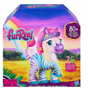 FurReal Zenya, mi mascota interactiva exclusiva Rainbow Zebra Hasbro F6373