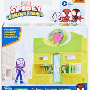 Hasbro Spidey Amazing Friends - Set Supermercado + Figura de acción Ghost Spider Hasbro F8361