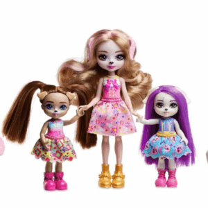 Enchantimal Glam Party familia de perros Mattel HNV26