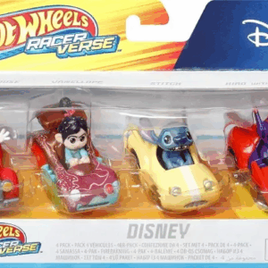 Hot Wheels Racer Verse Vehículo Disney pack de 4 Mattel HKD31