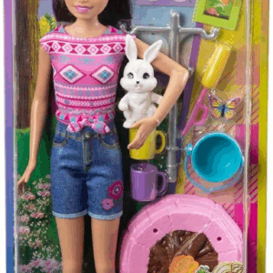 Barbie vamos de campig Skipper con mascota Mattel HDF71
