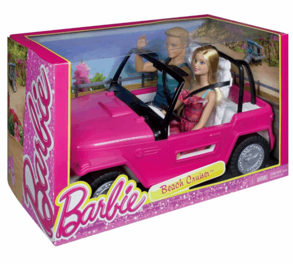 Barbie y Ken coche de playa Mattel CJD12