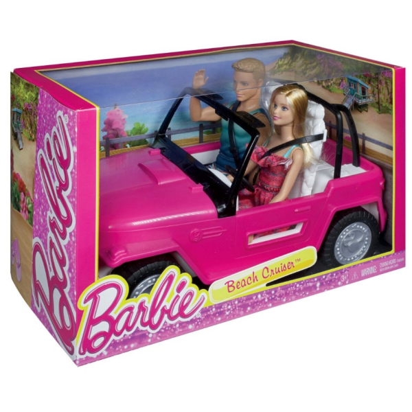 Barbie y Ken coche de playa Mattel CJD12