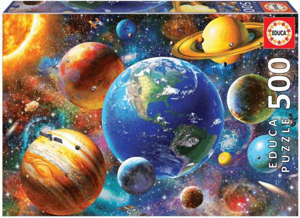 Puzzle 500 piezas sistema solar Educa 18449