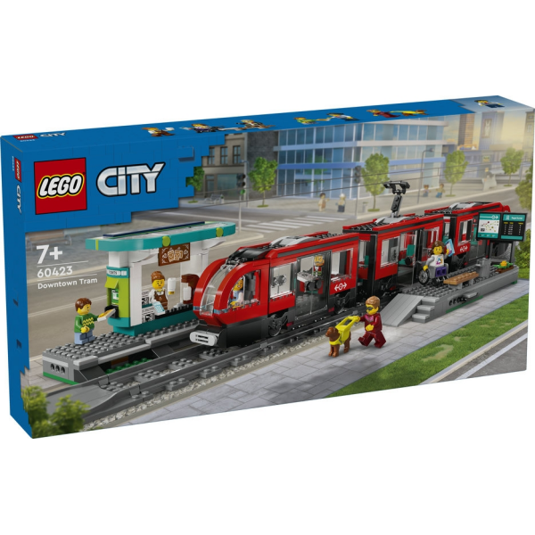 Lego 60423 Tranvia y Estacion del Centro Lego City
