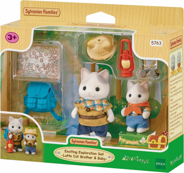 Set exploradores Hermano y bebe Gato Familia Sylvanian 5763