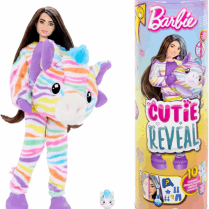 Barbie Cutie Reveal Sueños de Colores Cebra Mattel HRK39