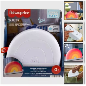Fisher-Price Arcoíris Calmante con Luz y musica con sonidos relajantes Mattel HGB91