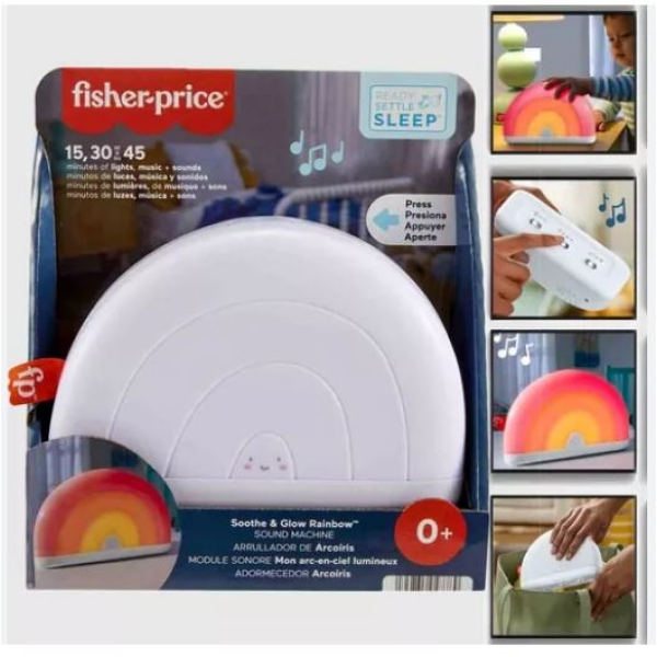 Fisher-Price Arcoíris Calmante con Luz y musica con sonidos relajantes Mattel HGB91
