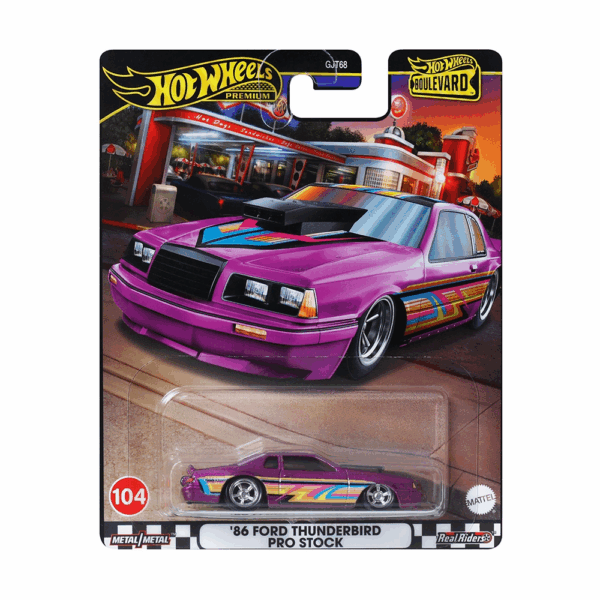 Hot Wheels Boulevard 86 Ford Thunderbird Pro Stock Mattel HRT72