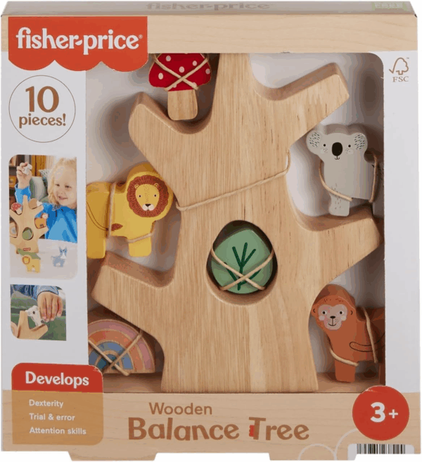 Arbol con Figuritas de madera Fisher Price Mattel HXT87