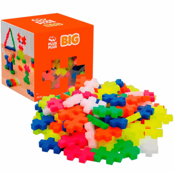 Cubo 100 pcs color neon Plus Plus Big Ludilo 3411