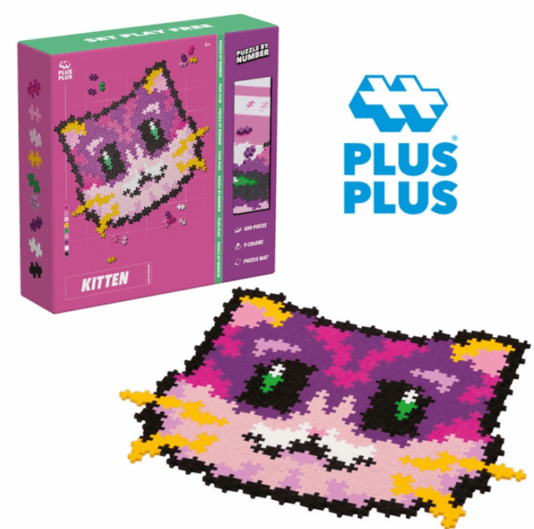 Puzzle por numero Gatito Kitten 500 pcs Plus Plus Ludilo 3960