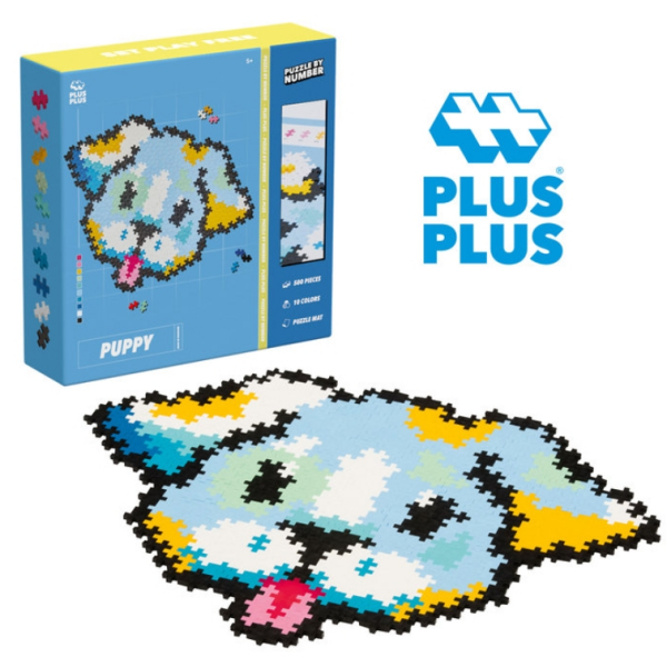 Puzzle por numero Perroito Puppy 500 pcs Plus Plus Ludilo 3961