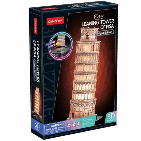 Puzzle 3D Torre de Pisa con Led CubicFun