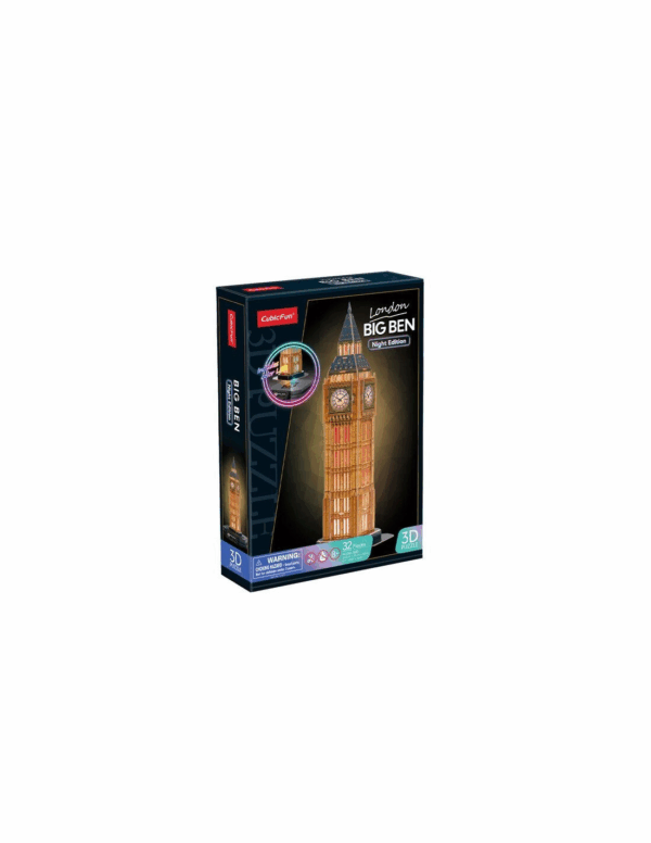 Puzzle 3D Big Ben Londres con Led CubicFun