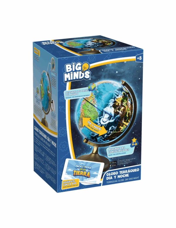 Globo Terraqueo Dia y Noche con APP Word Brands
