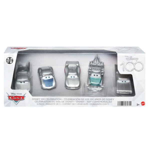 Pack 5 vehiculos Disney 100 años de maravillas Mattel HPL98