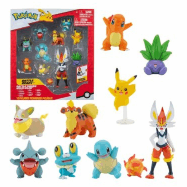 Pokemon pack 10 figuras PKW2855