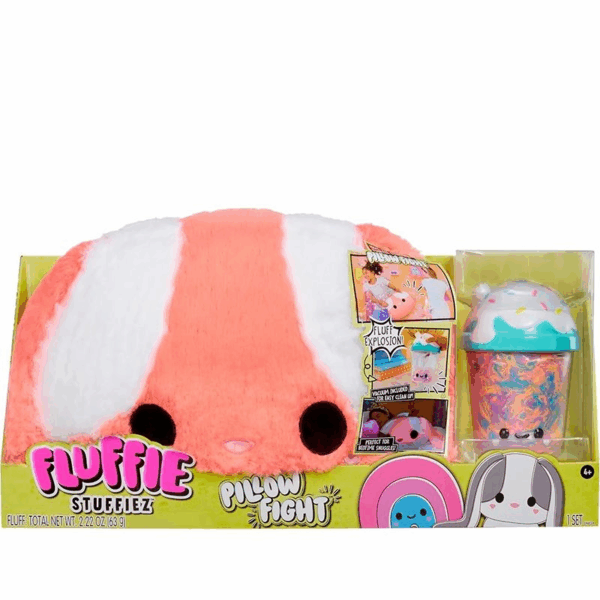 Fluffie Stuffiez Pillow Figh Bunny Almohada de Lucha MGA